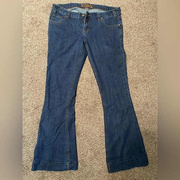 Rock and Roll cowgirl low-rise trouser jeans. - Picture 3 of 6